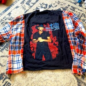 Vintage long sleeve Tim Mcgraw flannel